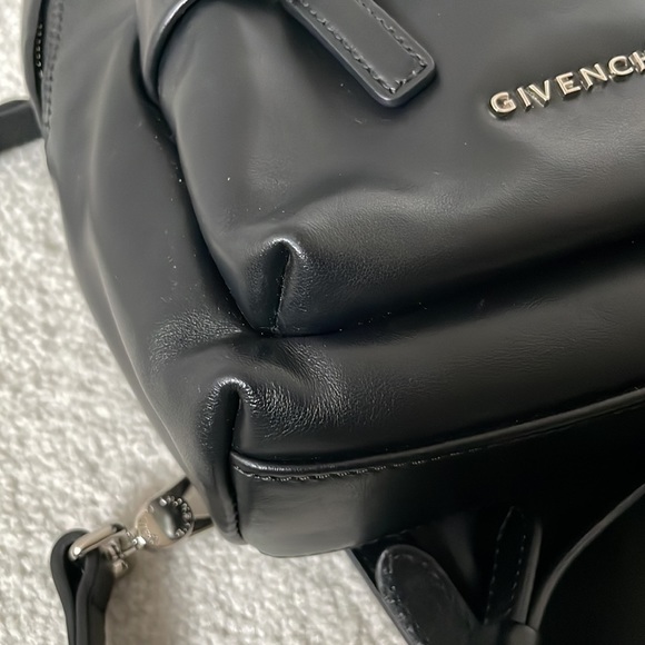 Givenchy Black logo mini / nano leather backpack - Picture 7 of 10